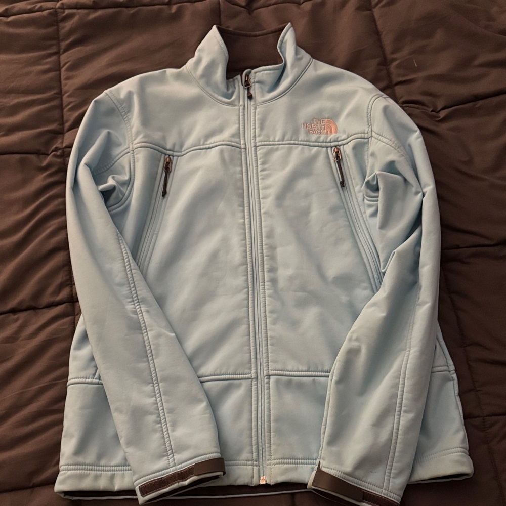 The North Face Sky Blue Softshell Jacket